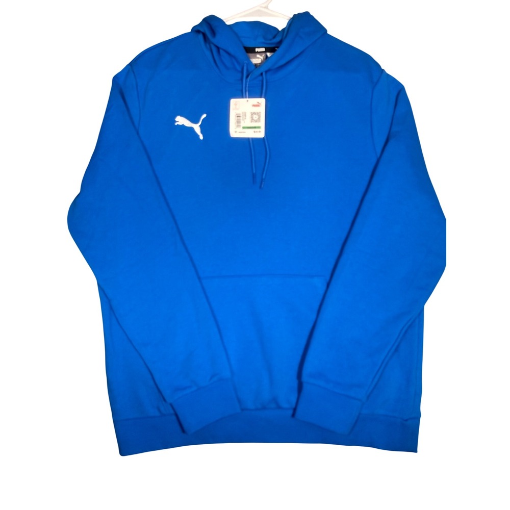 Puma Men's teamGOAL 23 Casuals Hoody Electric Blue - Size Large - New with Tags